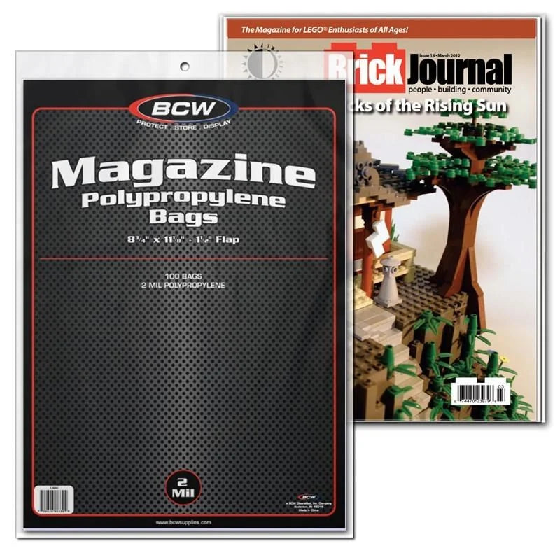 BCW Magazine Comic Bags 100pk