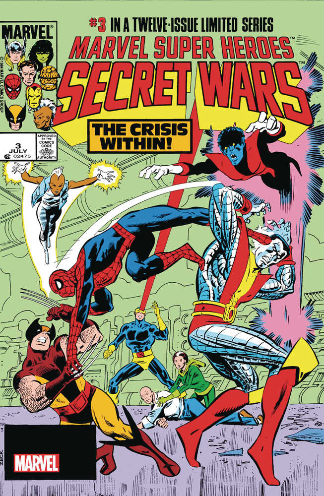 Marvel Super Heroes Secret Wars # 3 Foil Variant Facsimile Edition