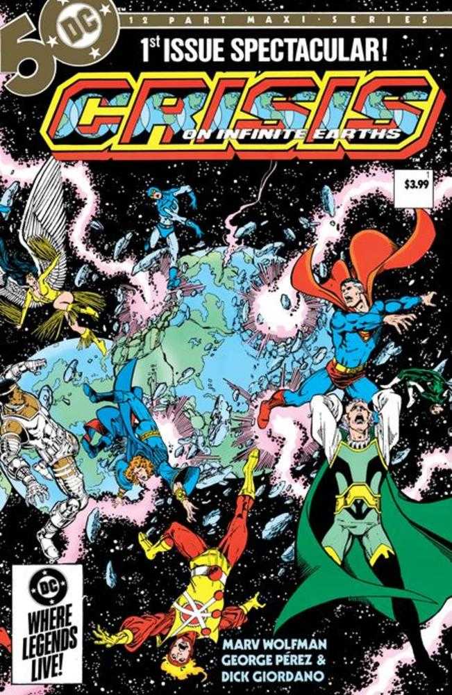 Crisis On Infinite Earths # 1 (of 12) Facsimile Edition Cover A George Perez Wraparound