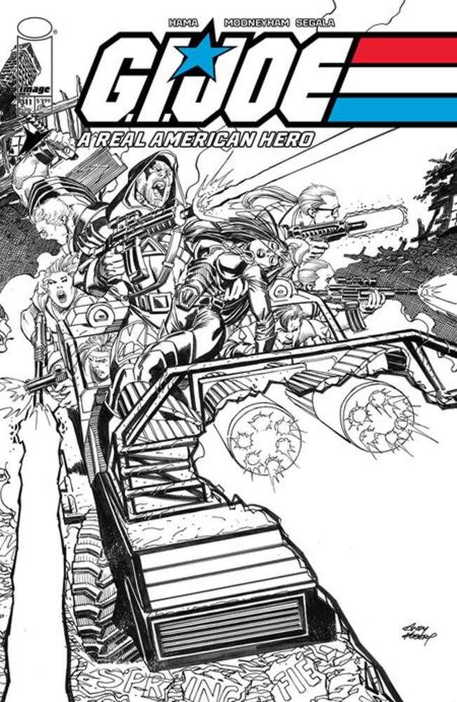 G.I. Joe A Real American Hero (2023) #311 Cover B Andy Kubert Black & White Variant