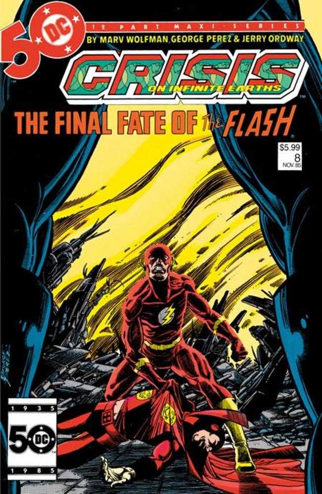 Crisis On Infinite Earths # 8 (of 12) Facsimile Edition Cover B George Perez Foil Variant