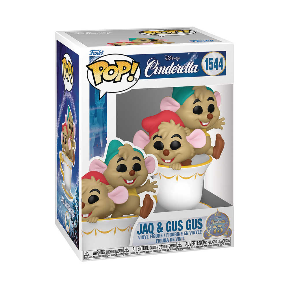 Pop Disney #1544 Cinderella's 75th Jaq & Gus Gus In A Cup