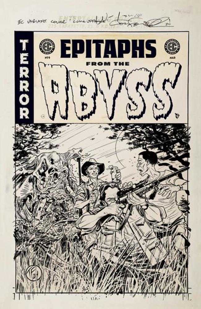EC Epitaphs From The Abyss (2024) # 9 (of 12) Cover D Tom Fowler B&W 1:20 Variant