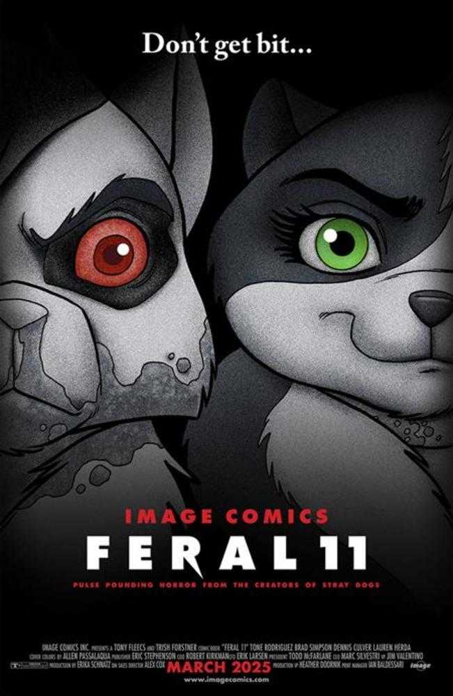 Feral (2024) #11 Cover B Trish Forstner & Allen Passalaqua Homage Variant