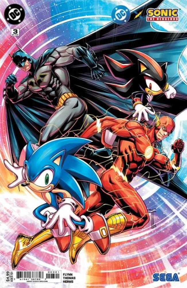 DC X Sonic The Hedgehog (2025) #3 (of 5) Cover B Serg Acuna Variant