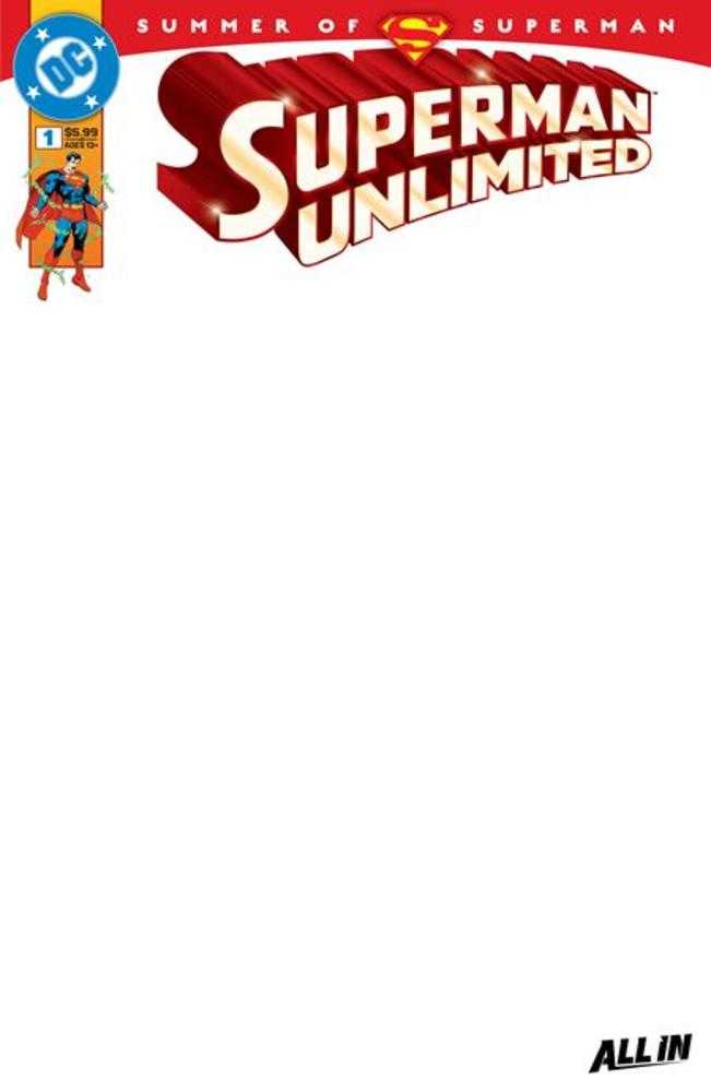 Superman Unlimited (2025) #1 Cover I Blank Card Stock Variant