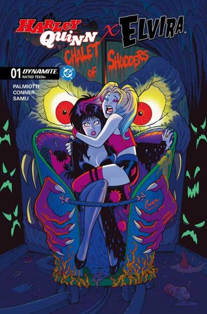 Harley Quinn X Elvira (2025) #1 Cover M Amanda Conner 1:10 Variant
