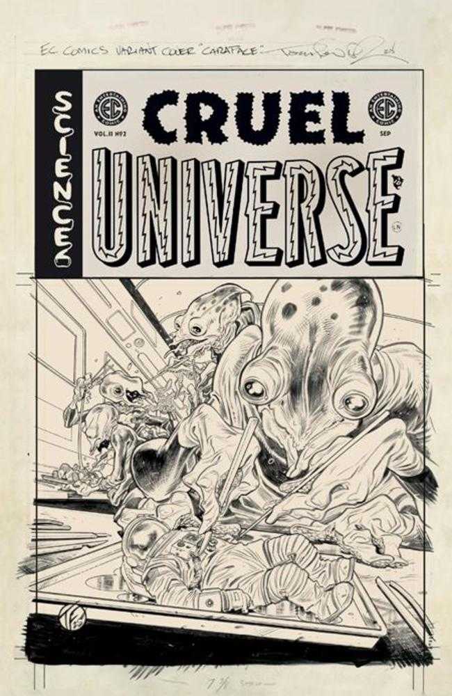 EC Cruel Universe 2 #2 (Of 12) Cover D Tom Fowler B&W 1:20 Artist Edition Variant