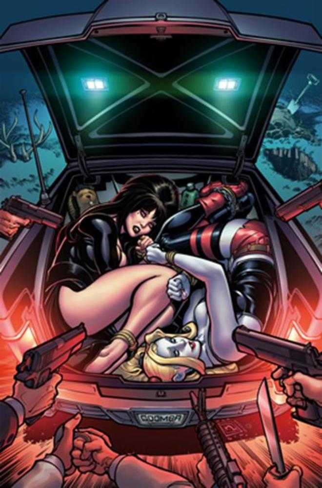 Harley Quinn X Elvira #2 Cover R Chad Hardin 1:25 Virgin Variant