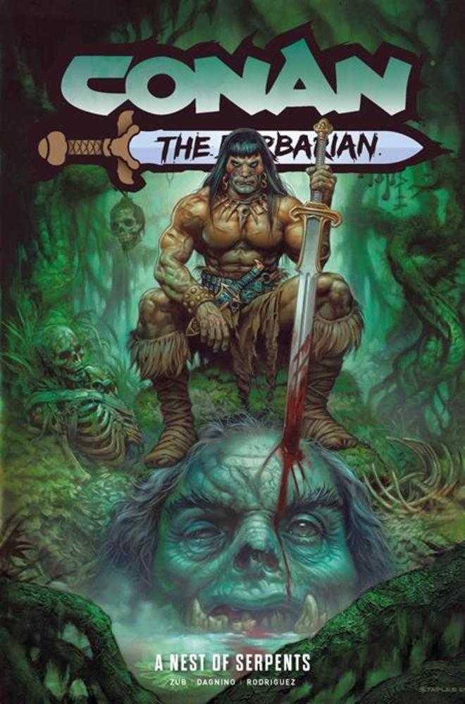 Conan The Barbarian Vol 06: A Nest Of Serpents TPB Direct Market Edition Greg Staples Cover (Mature)