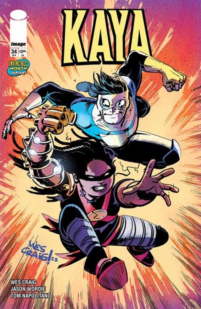 Kaya #34 Cover C Wes Craig Invincible Team Up Variant