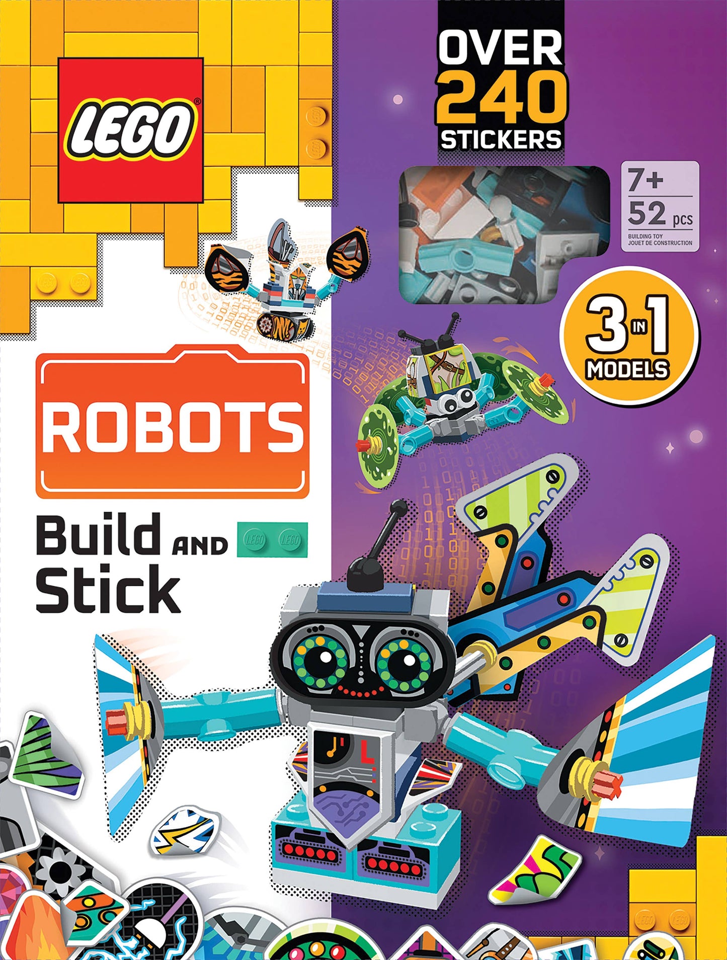LEGO Books Build and Stick: Robots