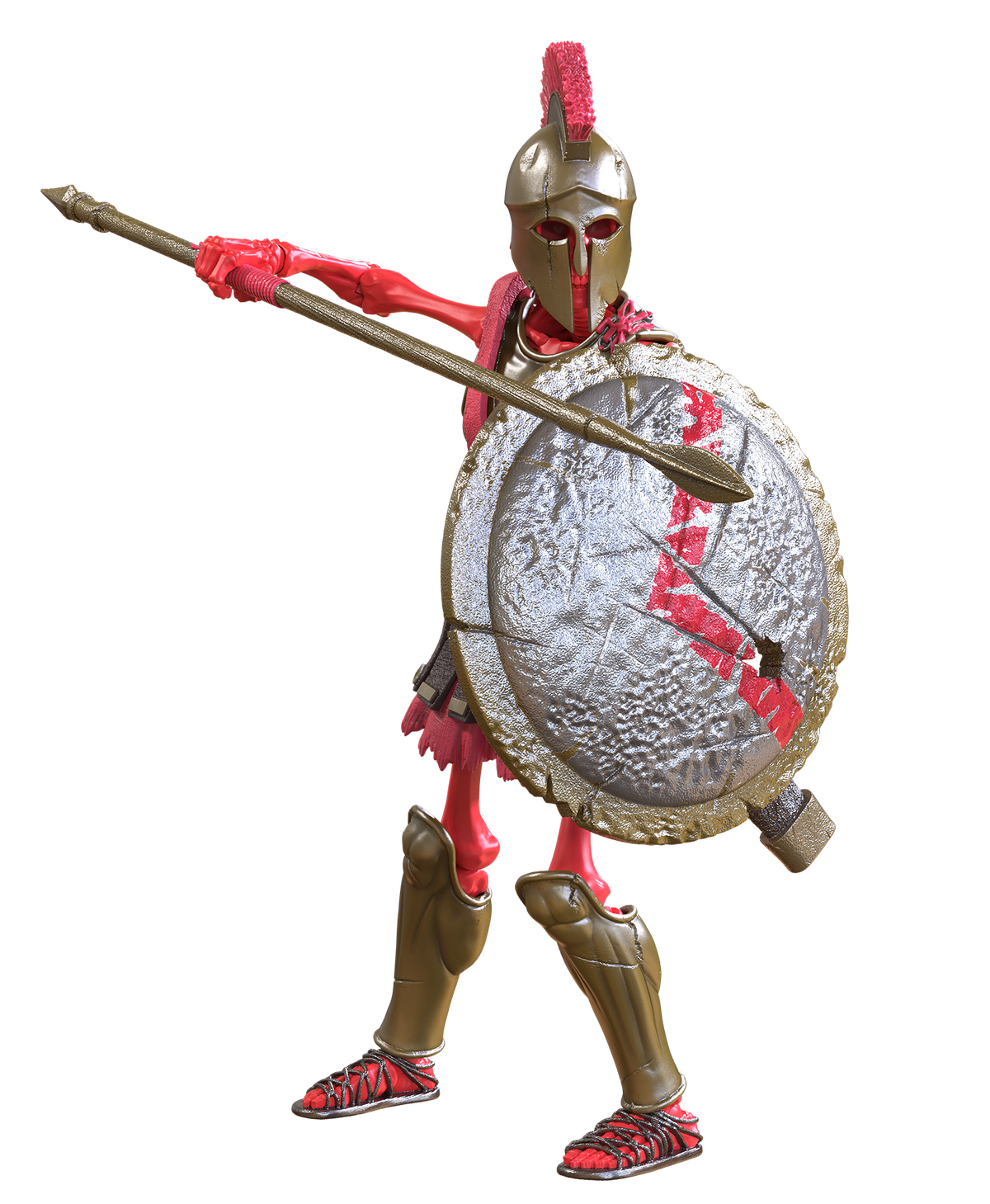Epic H.A.C.K.S. Action Figure: Spartan Warrior Skeleton