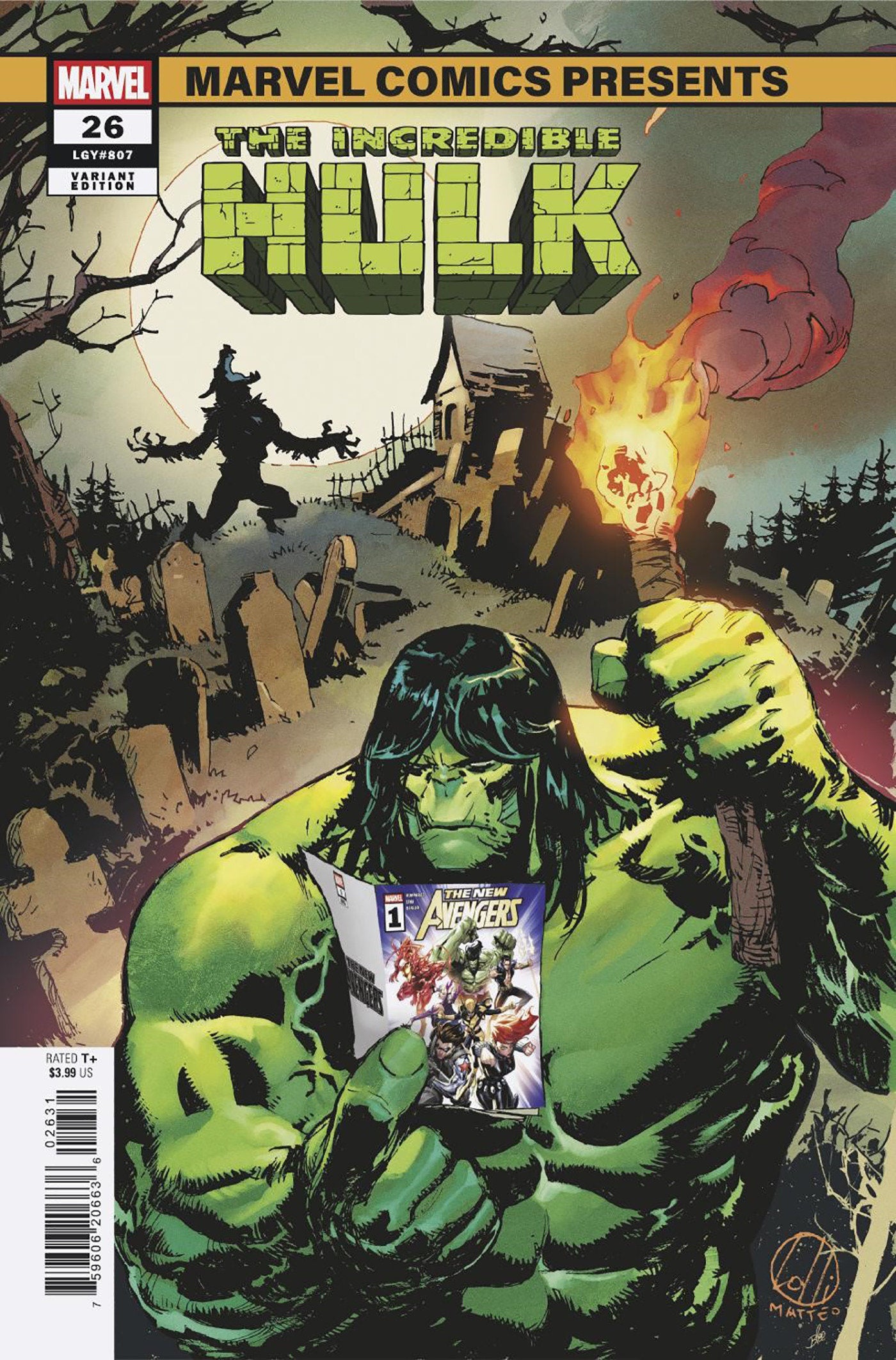 Incredible Hulk (2023) #26 Matteo Lolli Marvel Comics Presents Variant