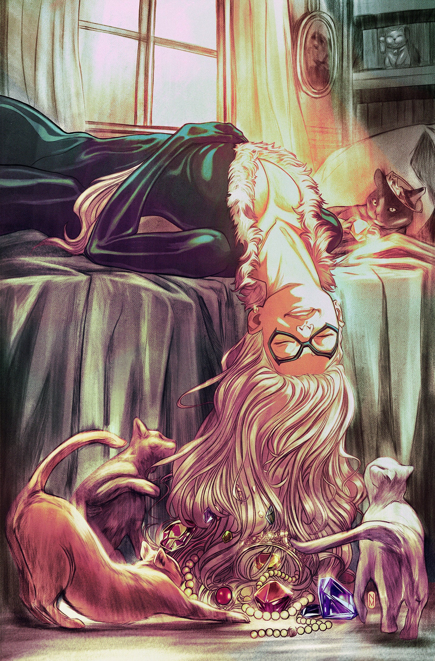 Amazing Spider-Man (2025) # 1 Malavia Black Cat 1:50 Virgin Variant