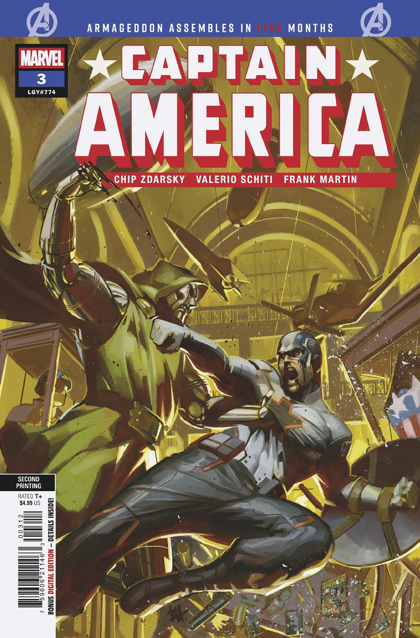 Captain America #3 (2nd Print) Ben Harvey Variant