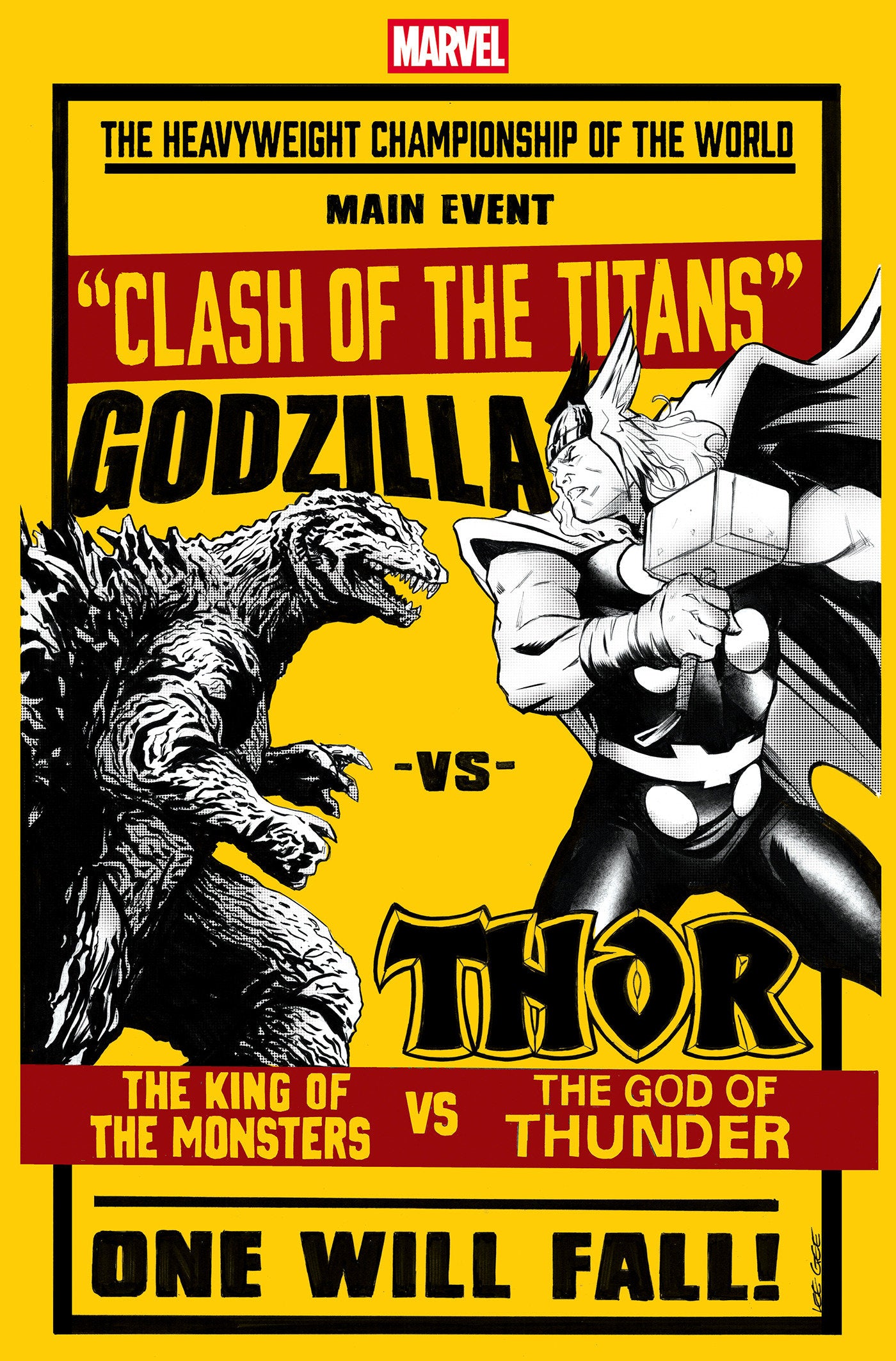 Godzilla vs Thor (2025) #1 Lee Garbett Versus Variant