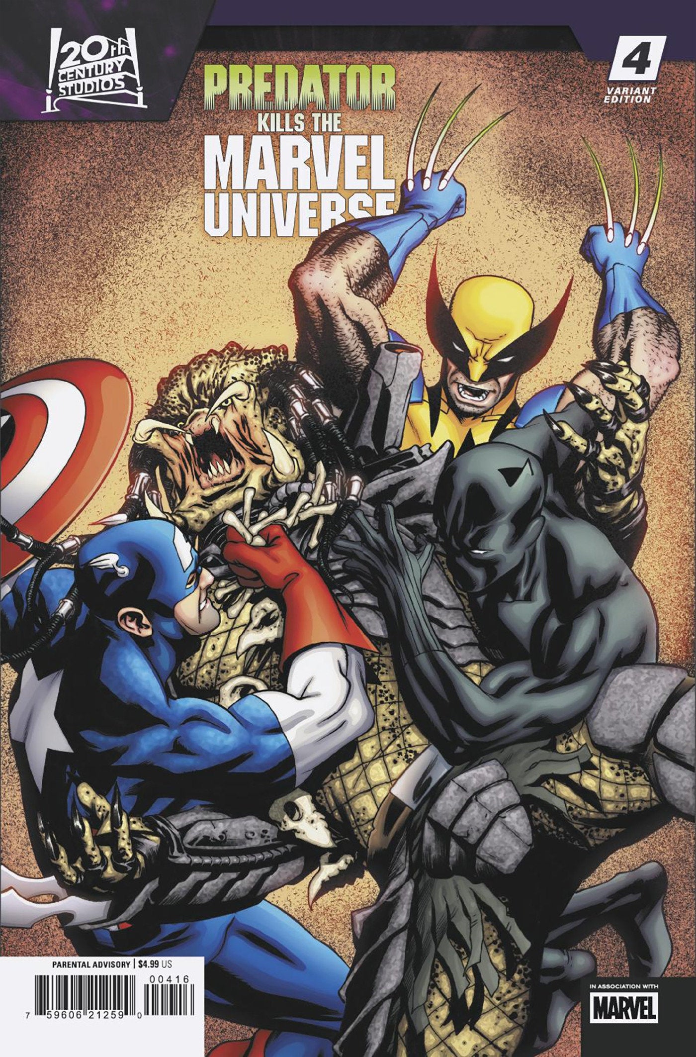 Predator Kills The Marvel Universe #4 Mike McKone 1:25 Variant