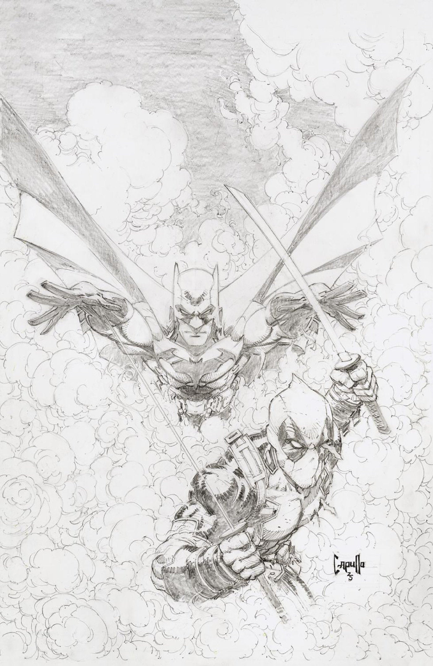 Marvel/DC: Deadpool/Batman #1 Greg Capullo 1:200 Virgin Sketch Variant