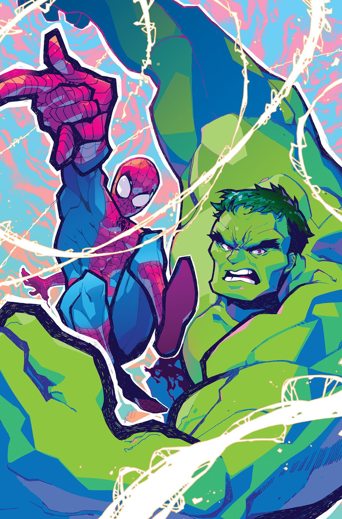 Spider-Man/Hulk: Fire And Brimstone #1 Rose Besch 1:100 Virgin Variant