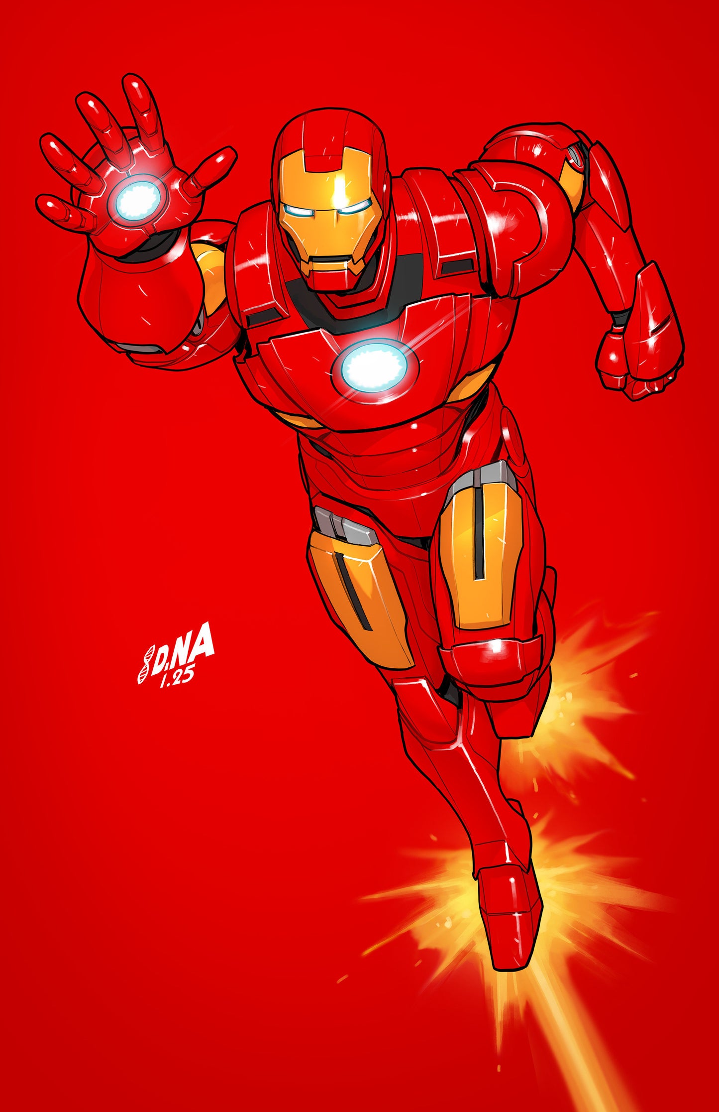 Iron Man #2 David Nakayama Color Block Red 1:50 Virgin Variant