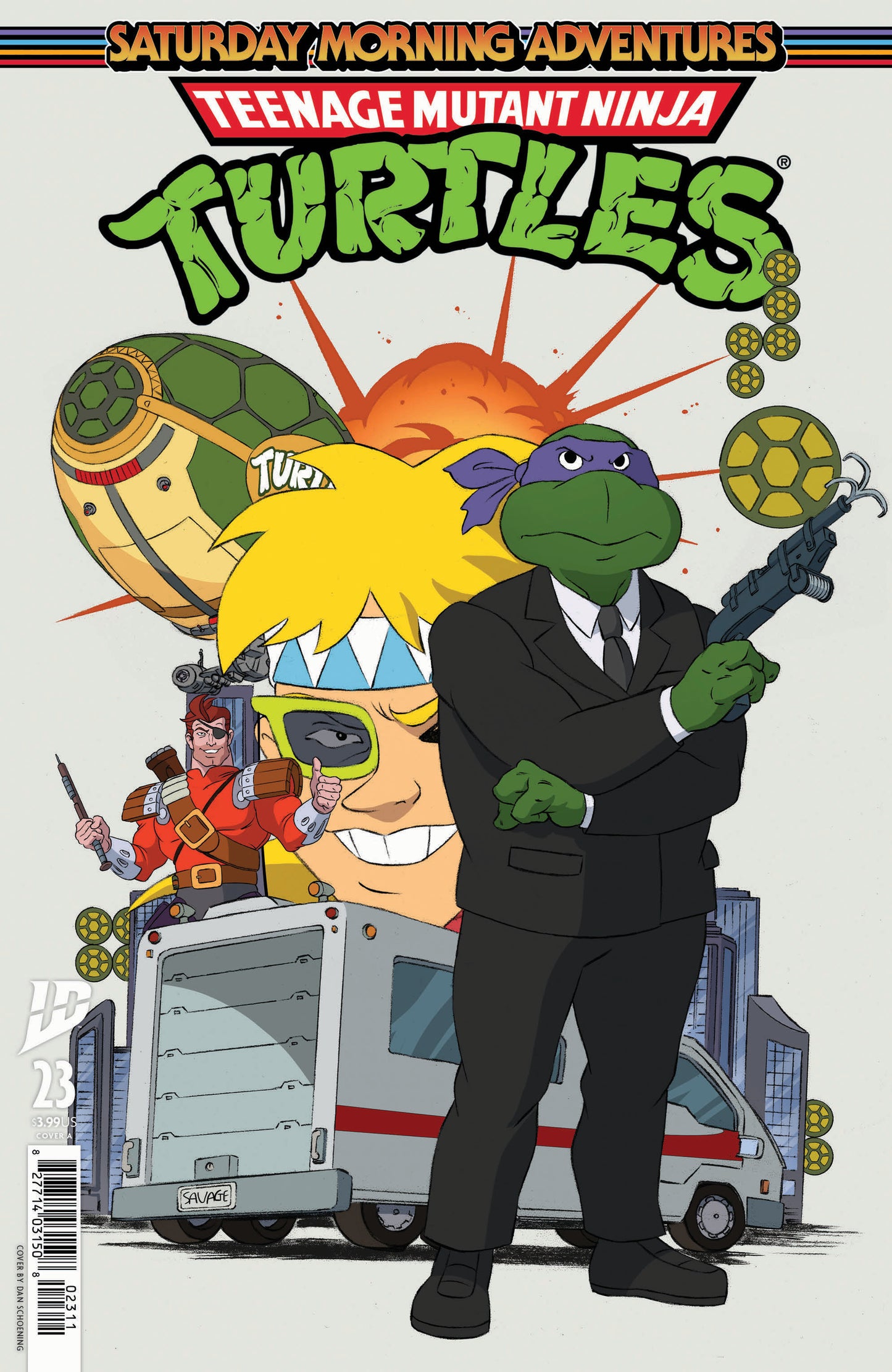 Teenage Mutant Ninja Turtles: Saturday Morning Adventures (2023) #23 Cover A Schoening