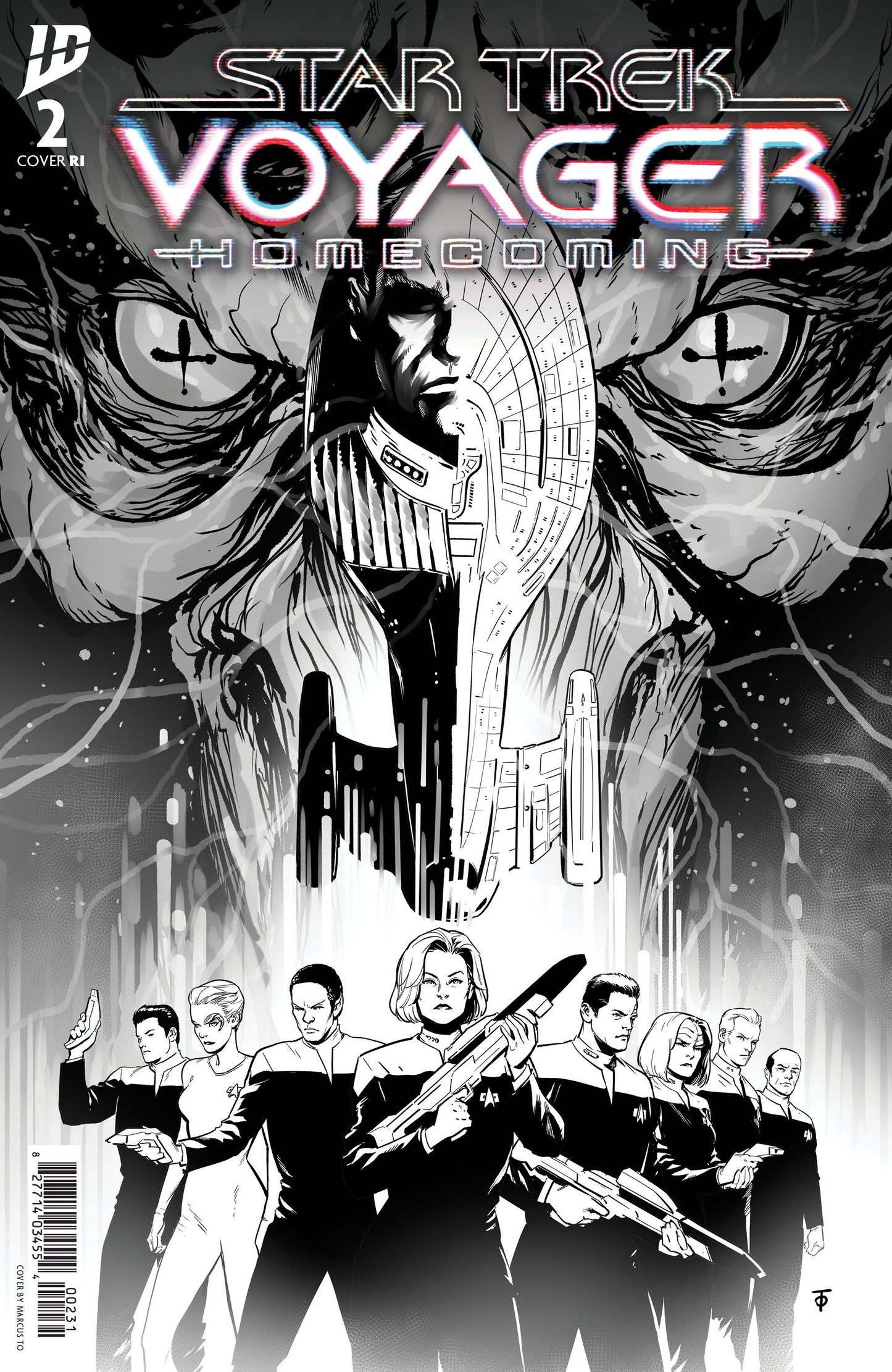 Star Trek: Voyager Homecoming #2 Variant RI 1:10 (To Black & White)