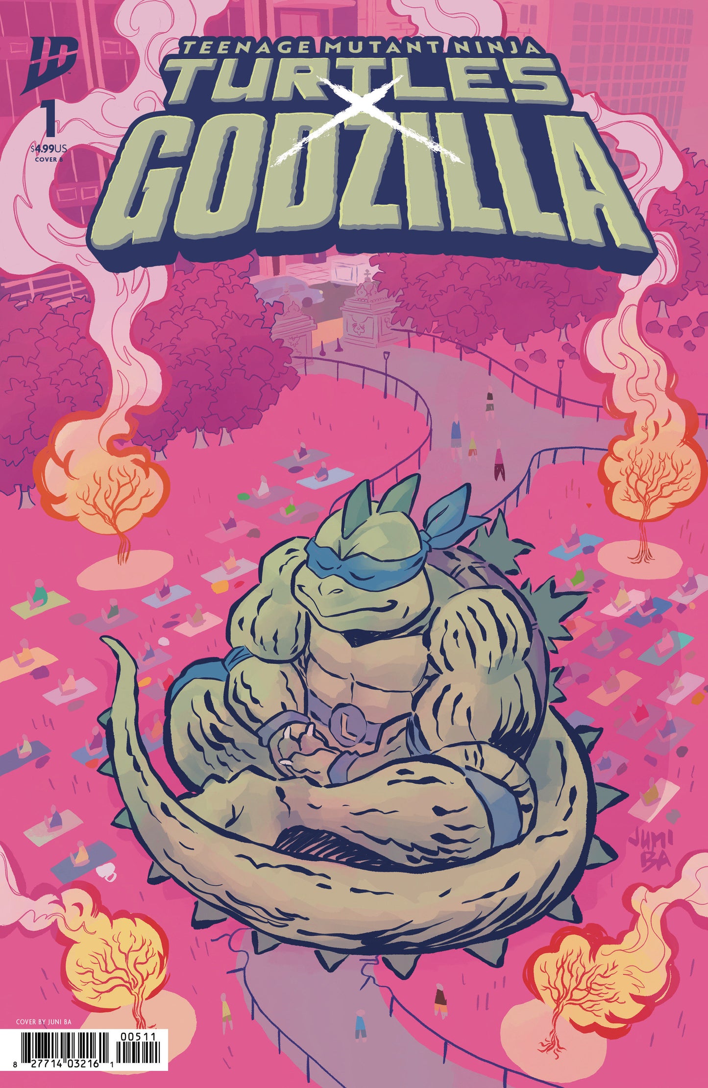 Teenage Mutant Ninja Turtles X Godzilla #1 Variant B (Ba)
