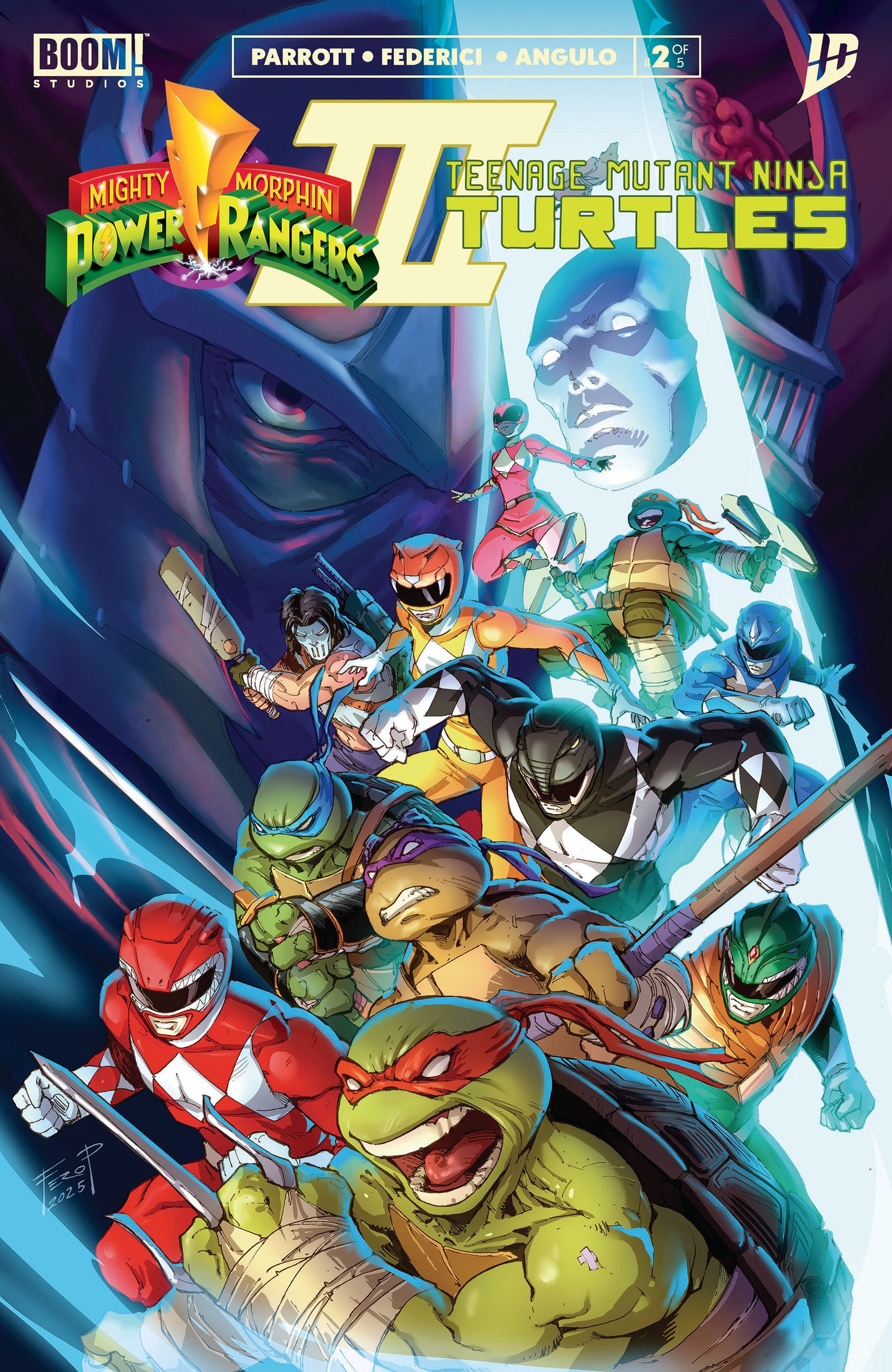 Mighty Morphin Power Rangers/Teenage Mutant Ninja Turtles III #2 F 1:25 Variant Edition (Dressed, Pe)