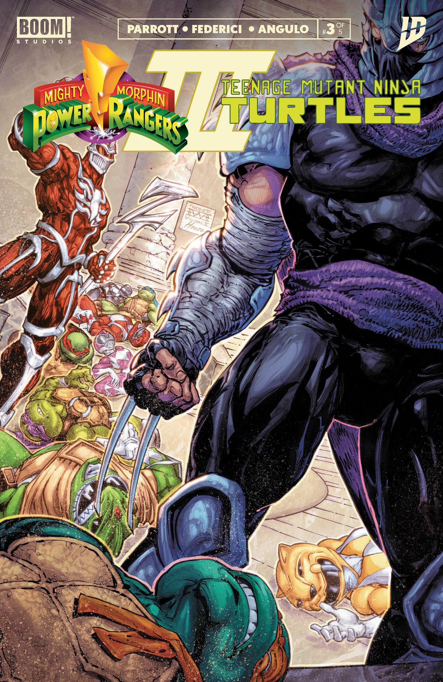Mighty Morphin Power Rangers/Teenage Mutant Ninja Turtles III #3 B Variant (Dressed, Williams)