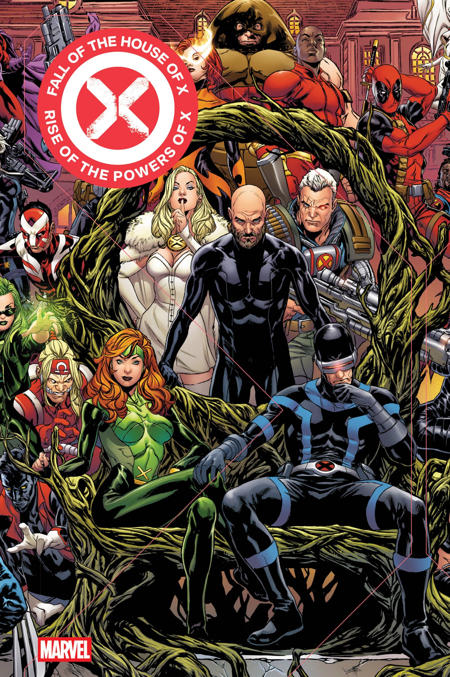 Fall Of The House Of X/Rise Of The Powers Of X Omnibus HC Mark Brooks Cover