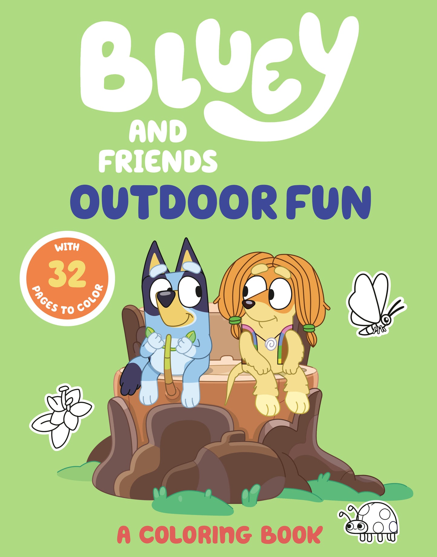 Bluey And Friends: Outdoor Fun: A Coloring Book