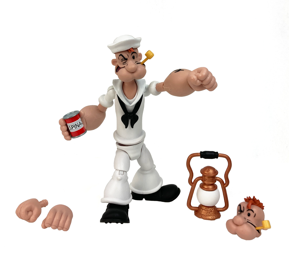 Popeye Classics Action Figure: Popeye White Sailor Suit