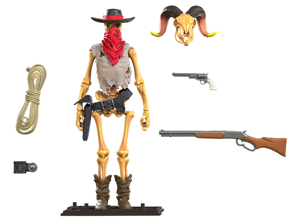 Epic H.A.C.K.S. Action Figure: The Outlaw Skeleton