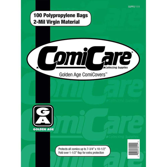 Comicare Golden Pp Bags (Pack Of 100)