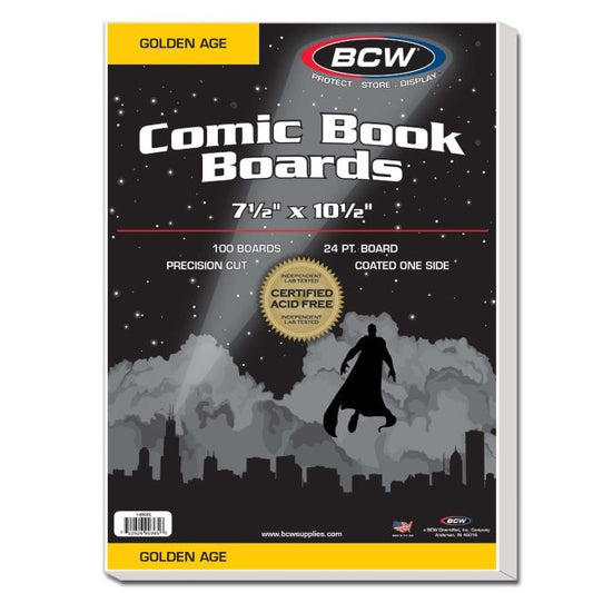 BCW Golden Age Comic Boards (100 pack)