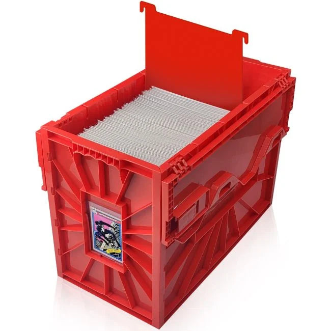 BCW Short Comic Book Bin Red