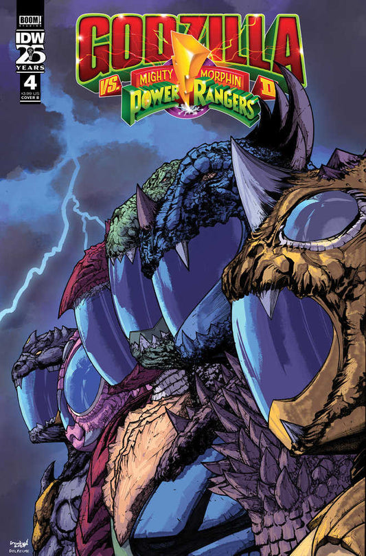 Godzilla vs The Mighty Morphin Power Rangers II (2024) #4 Variant B