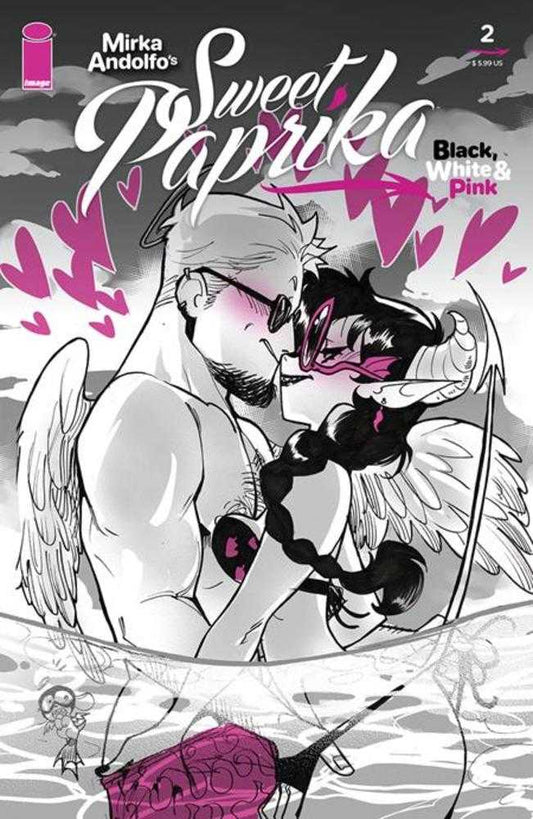 Mirka Andolfo's Sweet Paprika: Black White & Pink (2024) #2 Cover A