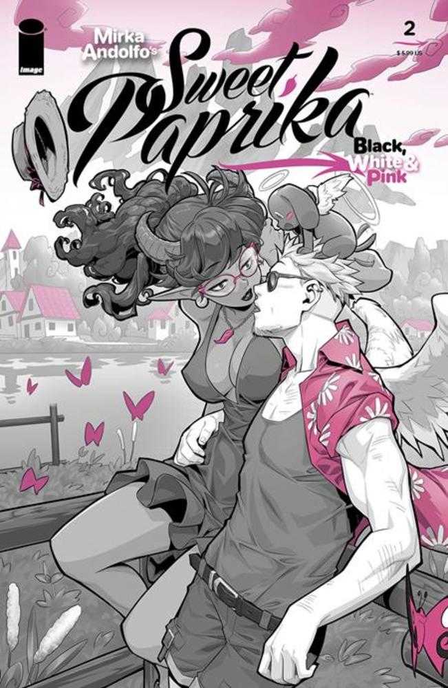 Mirka Andolfos Sweet Paprika Black White & Pink #2 Cover B Xongbros Variant