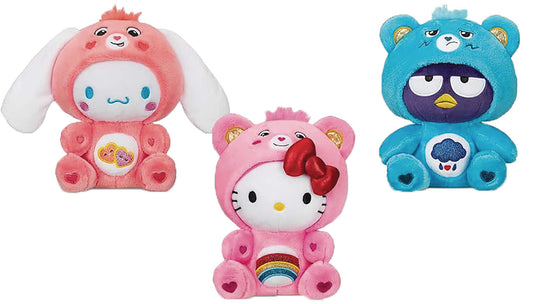 Hello Kitty And Friends X Care Bear 8in Plush 6pc Assortment