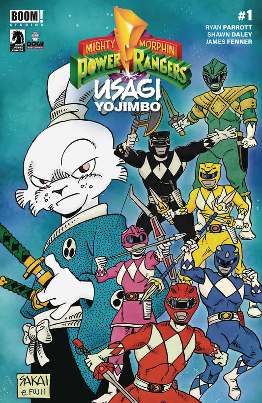 Mighty Morphin Power Rangers Usagi Yojimbo #1 Cover B Sakai (C