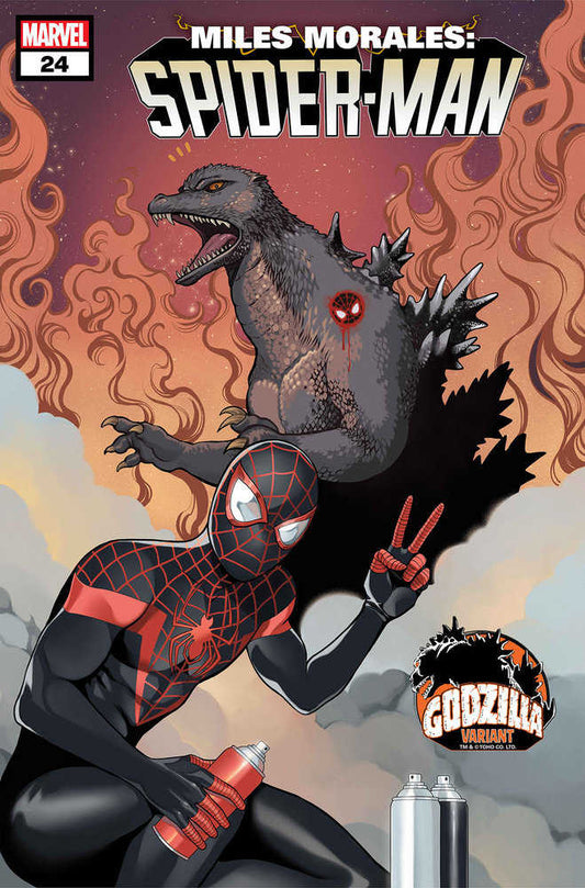 Miles Morales: Spider-Man (2022) #24 Romy Jones Godzilla Variant