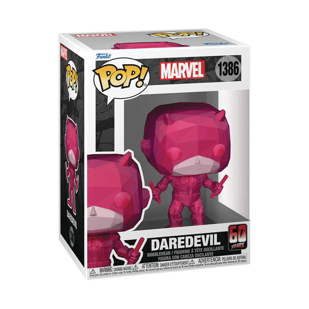 Pop Marvel Daredevil 60th Daredevil Facet Vinyl Figure