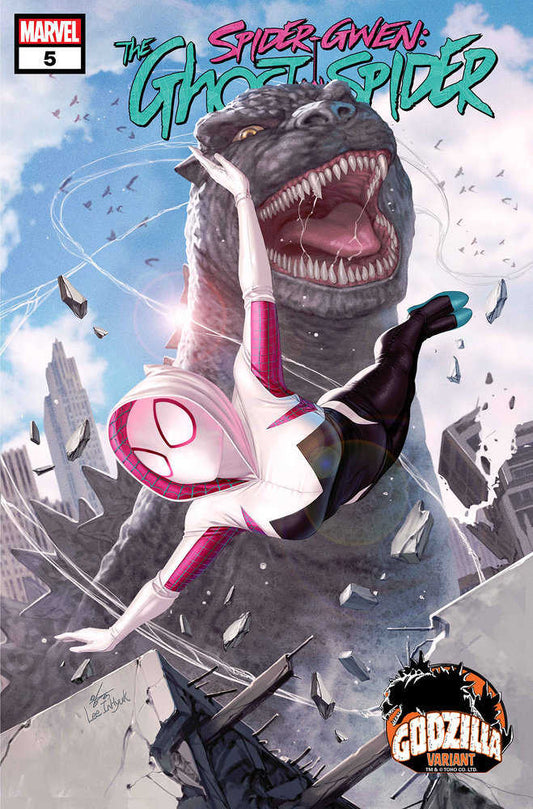 Spider-Gwen: The Ghost-Spider (2024) # 5 Inhyuk Lee Godzilla Variant