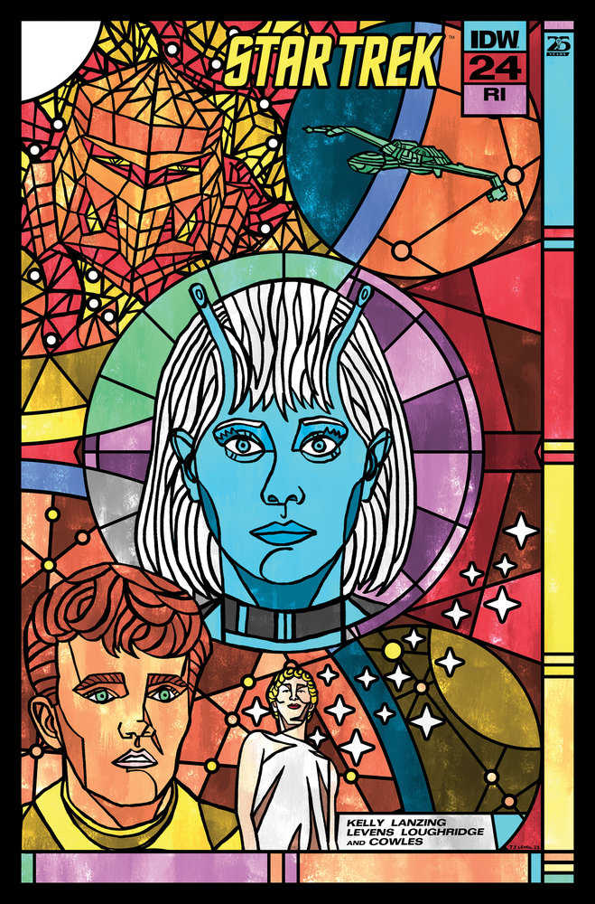 Star Trek #24 Variant Ri (10) (Lendl Connecting Stained Glass Variant)