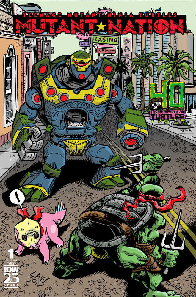 Teenage Mutant Ninja Turtles: Mutant Nation (2024) #1 Variant 40th Anniversary (Lawson)