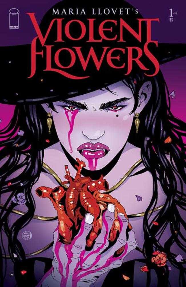 Violent Flowers #1 (Of 4) Cover C Maria Llovet Heart Variant (Mature)