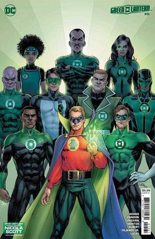 Green Lantern (2023) #15 Cover D Nicola Scott Artist Spotlight Card Stock Variant (Absolute Power)