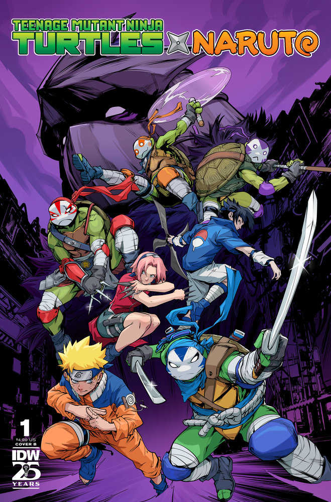 Teenage Mutant Ninja Turtles X Naruto (2024) #1 Cover B Prasetya